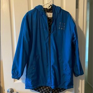 Dutch Bros reversible rain jacket